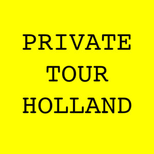 PRIVATE TOUR HOLLAND LOGO YELLOW BLACK COURIER TYPE