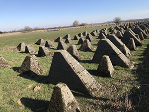 Operation Market GardenGerman "Drachenzähne" or "Dragon's teeth," anti-tank barriers. Welcome to the now peaceful Netherlands! Private Tour Holland.